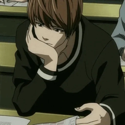 picture, light yagami, death note, death note l, light note of death