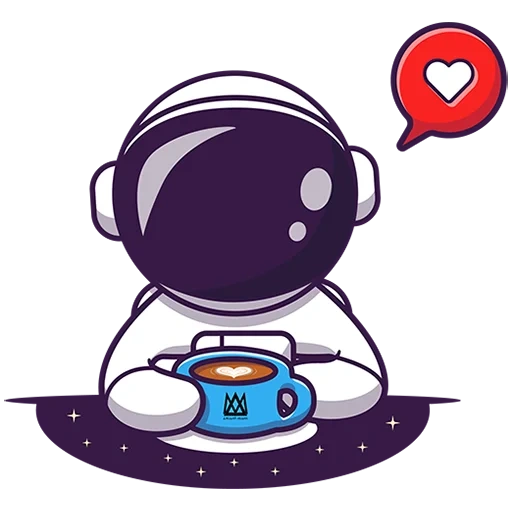 espacio, astronauta, postal de nfc, lindo cosmonaut