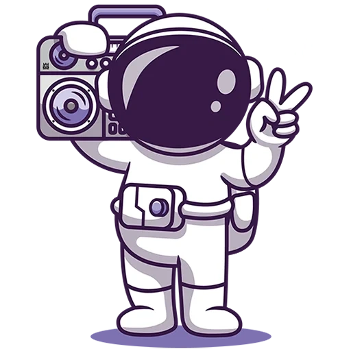 astronautes, les astronautes sont mignons, like by robot