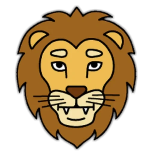 lion, frère lion, tête de lion, le logo du lion, face de lion