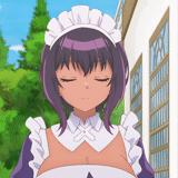 anime, housemaid, funny anime, maid anime, president of the studs council maid anime