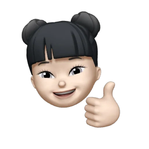 emoji, азиат, memoji, ios emoji, мемоджи челкой