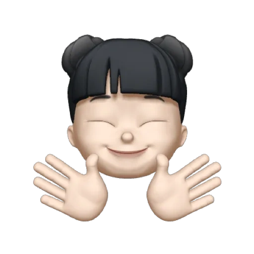 азиат, memoji, человек, cute emoji