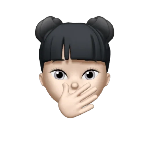 asiático, memoji, emoji para iphone, memoji bangs, memoji animoji girl backdrop aesthetics