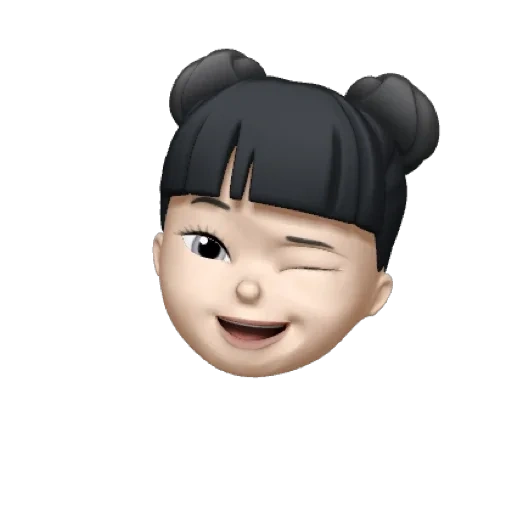 азиат, человек, iphone emoji, смайлы лица людей, memoji animoji girl фоном эстетики