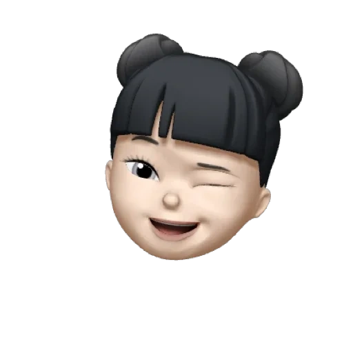 asia, manusia, emoji iphone, wajah orang yang tersenyum, memoji animoji girl latar belakang estetika