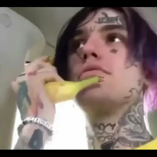 lill pip, lil peep, lick the pipa with bananas, lil peep hairstyle