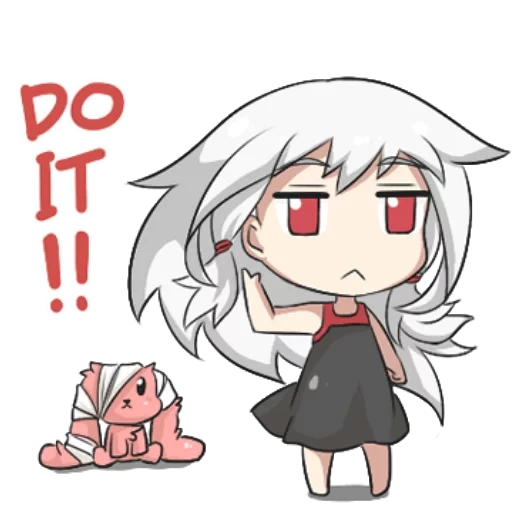 chibi, anime, dibujos de anime, personajes de anime, touhou mokou chibi