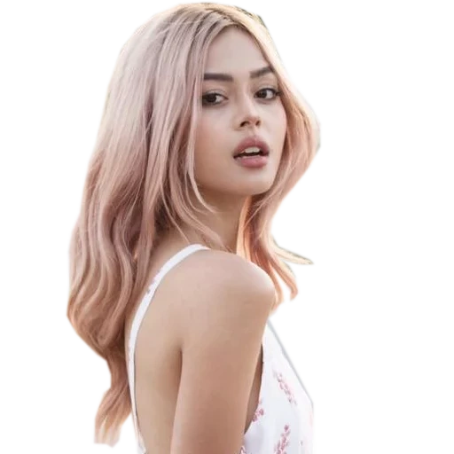people, filles, blonde, lily maymac, maquillage