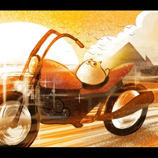 moto, bicicleta, moto, una motocicleta de cochecito, imagen borrosa
