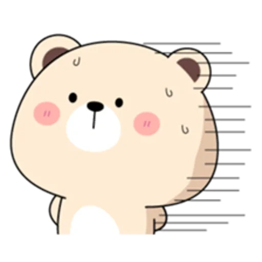 kawaii, anime, clipart, l'ours est mignon, ours kawaii