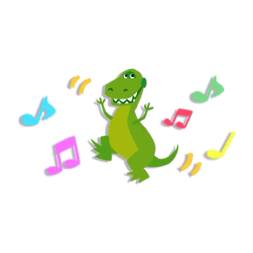 dinosaurs, the crocodile is singing, lovely crocodile, crocodile green, dinosaur illustration