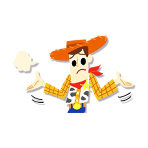 toy story, out story, sheriff woody, paper cutout, pixar accessories