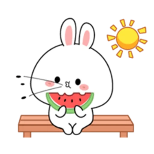 lapin, lapin, clipart, cher lapin