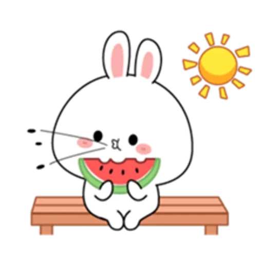 bunny, coniglio, clipart, caro coniglio