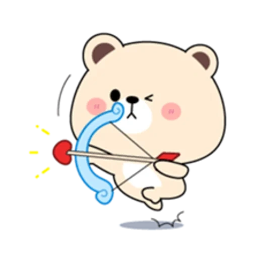 joli, dessins mignons, l'ours est mignon, dessins kawaii mignons