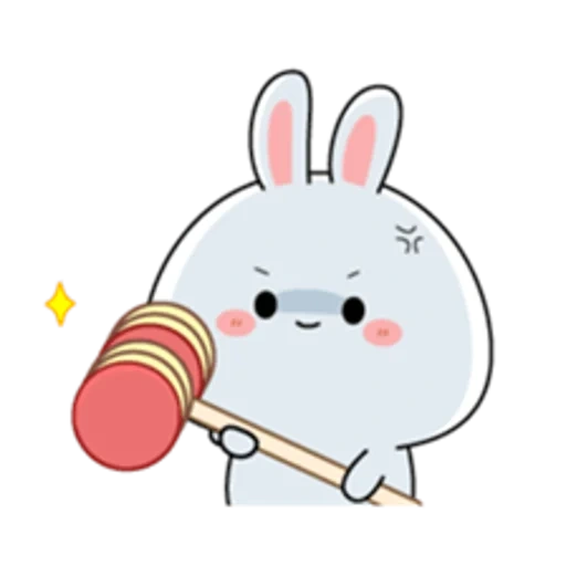 rabbit, line bunny, cute bunny, hyper rabbit, the rabbit is pink