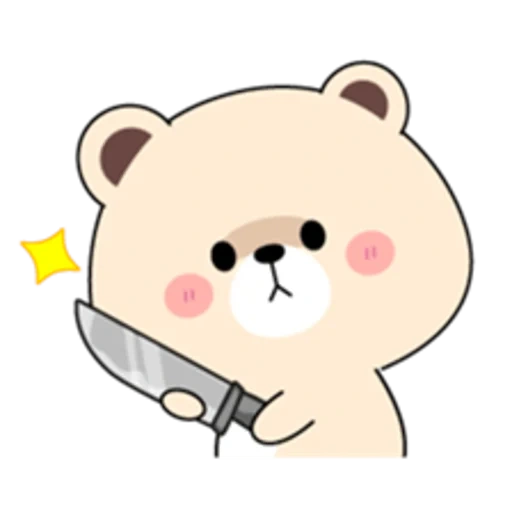 urso, clipart, o urso é fofo, desenhos kawaii, desenhos kawaii fofos