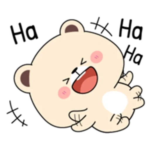 plaisanter, milk moka bear, dessins kawaii mignons, tuagom puffy bear and rabbit