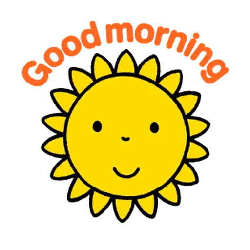sun, sun, good morning, sweetheart, good morning animation