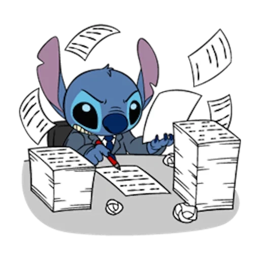 stic, stich stitch, desenhar linha, personagem stic