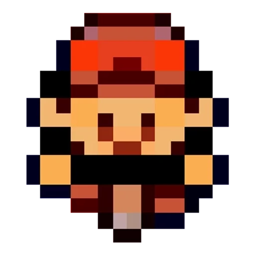 blok piksel, pixel art grid, seni piksel monokrom, karakter dari the escapists 2, pixel pokemon gambo