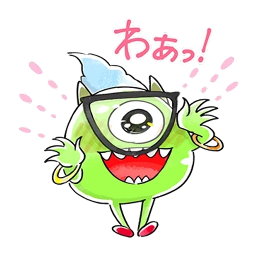monster, figure, mike wazovsky, character picture, monster company green