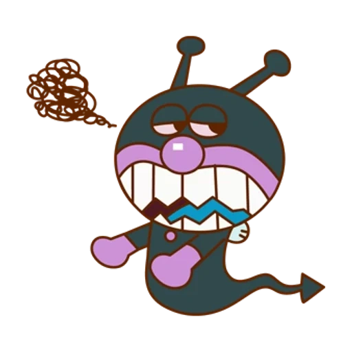 anime, personagem, baikinman, anpanman baikinman, desenho animado de anpanman