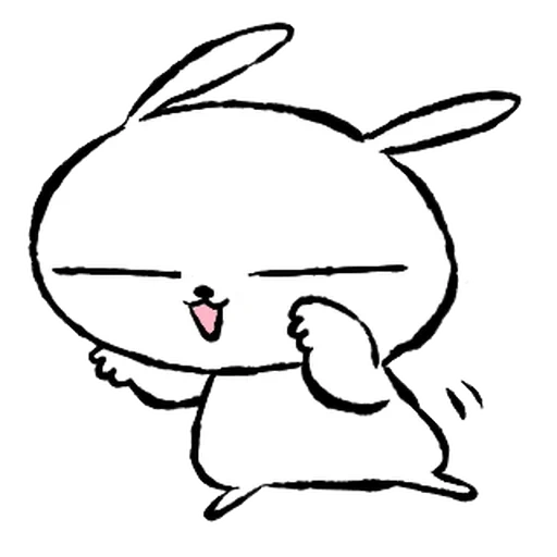 kaninchen snopi, smileik bunny, lächeln sie japanisches kaninchen, anime smiley bunny, japanische emoticons kaninchen