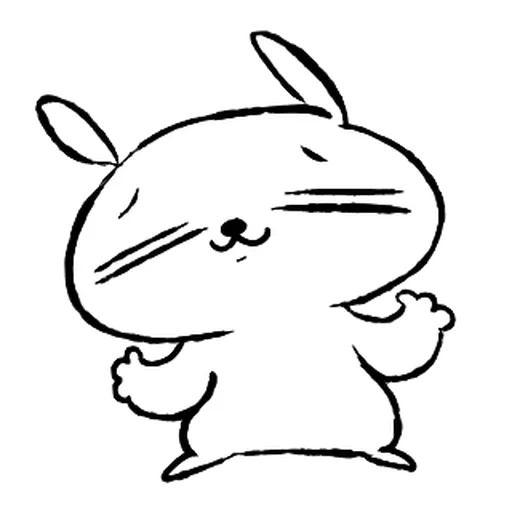 cat, miloty, rabbit, rabbit is a cute drawing, light drawings cute