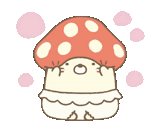 a lovely pattern, lovely mushrooms, sumikko gurashi, kavaj's mushroom, lovely mushroom art