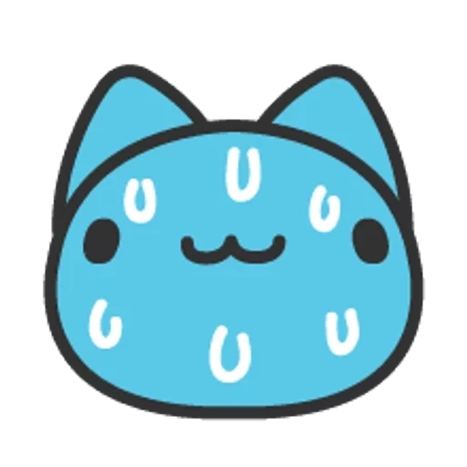 kawaii, kavai katze, capoo cat, bugcat capoo, kawaii cat blue