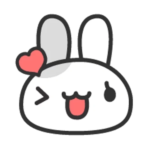 belat, kelinci putih, kelinci putih, emoticon rabbit