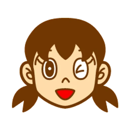 criança, expressão facial, símbolo de expressão de anime, doraemon shizuka, menina gostosa sorrindo