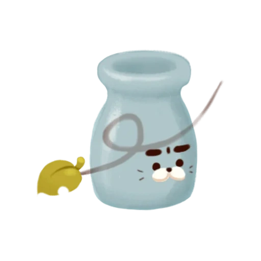 gato, logotipo de prodos 2 gotas, aroma renda de óleos essenciais, xícara com uma tampa com uma colher de pelúcia