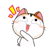 gato fofo, meow animated, selo japonês