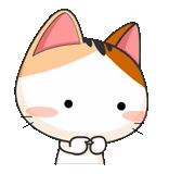 un chat, ligne de ligne, katiki kavai, chats japonais, autocollants chats japonais