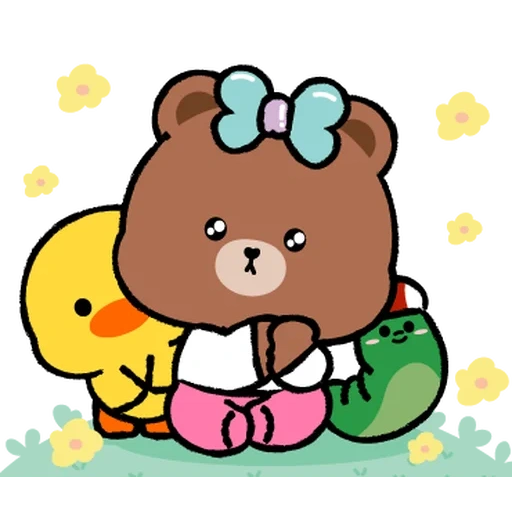 rilakkuma, line friends, rilakkuma tsypa, choco line friends, line friends characters