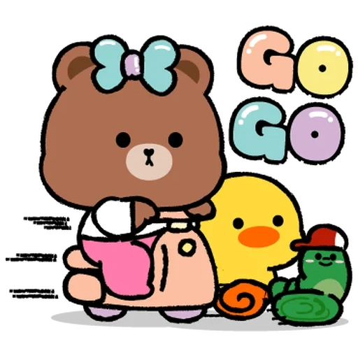 kawaii, la stecca, choco line friends, amici di linea, rilakkuma hellow kitty