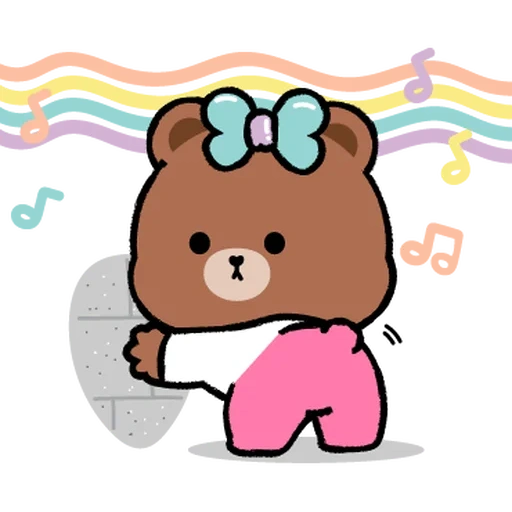 a toy, cute bear, line friends, choco line friends, cony brown big love