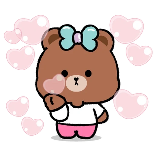 imessage, cony brown, linienfreunde, choco line friends, cony brown große liebe