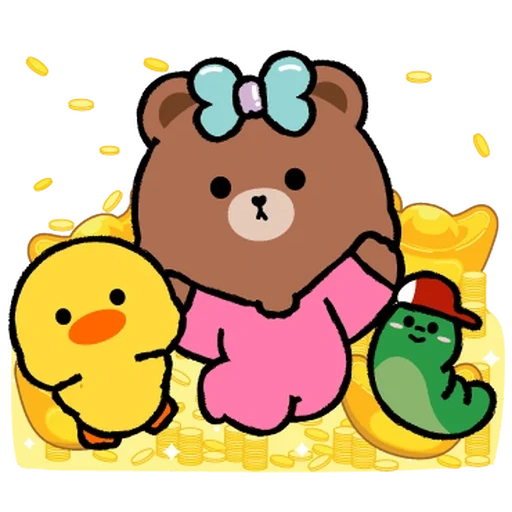 clipart, rilalakum, line friends, rilalakuma adalah temannya, karakter line teman