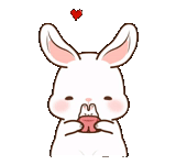 el conejo es blanco, querido conejo, boceto, para dibujar lindo, lindo caricatura de conejo