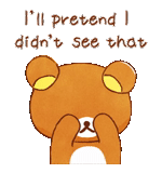without background, rilalakum, kawaii drawings, dissatisfied bear