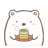 sumikko gurashi, lukisan kawai yang lucu, beruang gula sumiko
