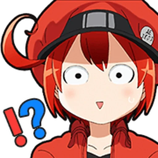 the heroine of the anime, memes about weifa, anime characters, hataraku saibou, hataraku saibou memes