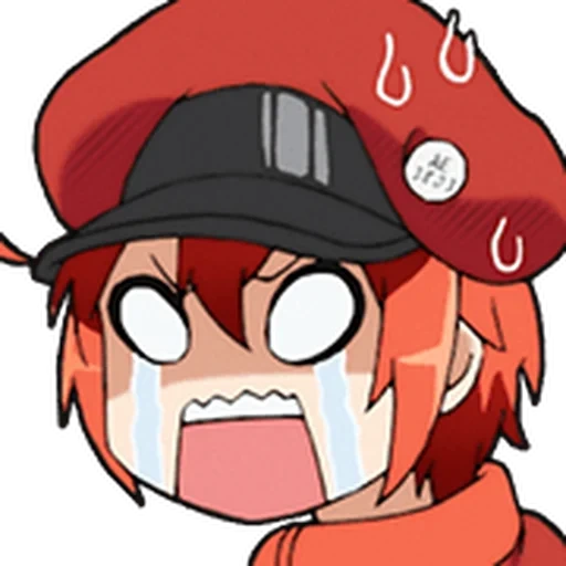 anime eroina, anime di mei hong, i personaggi degli anime, hataraku saibou, hattarakuseb chibi