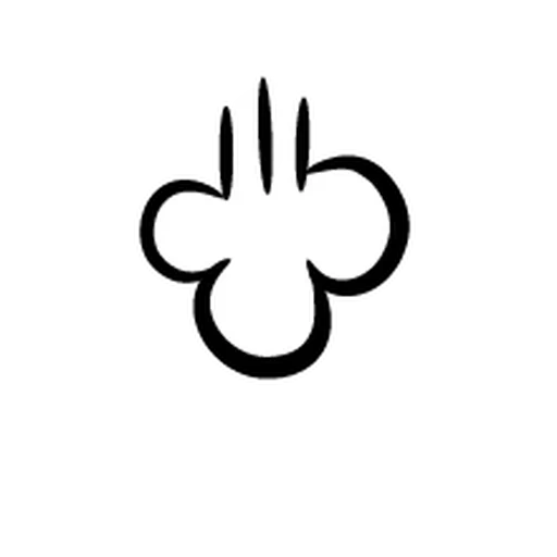 die symbole, ikone des dampfes, das vierblättrige kleeabzeichen, vierblättrige skizze, abzeichen aus baumwolle