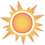 sol, o sol do ícone, o símbolo do sol, o logotipo do sol, clipart sun