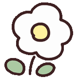 expression flower, icon flower, badge flower, floret, painted floret